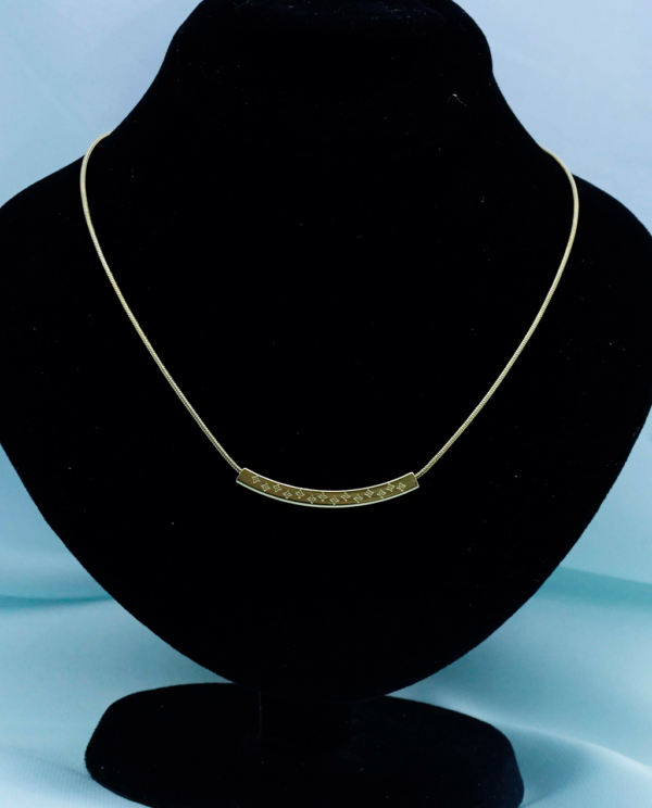 Gold Plated Arc Necklace Chain