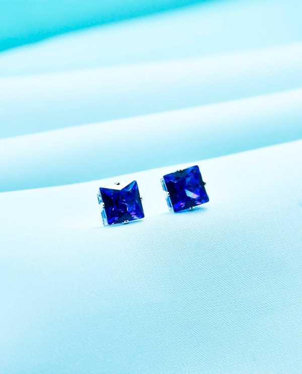 Square Crystal Tops-Blue