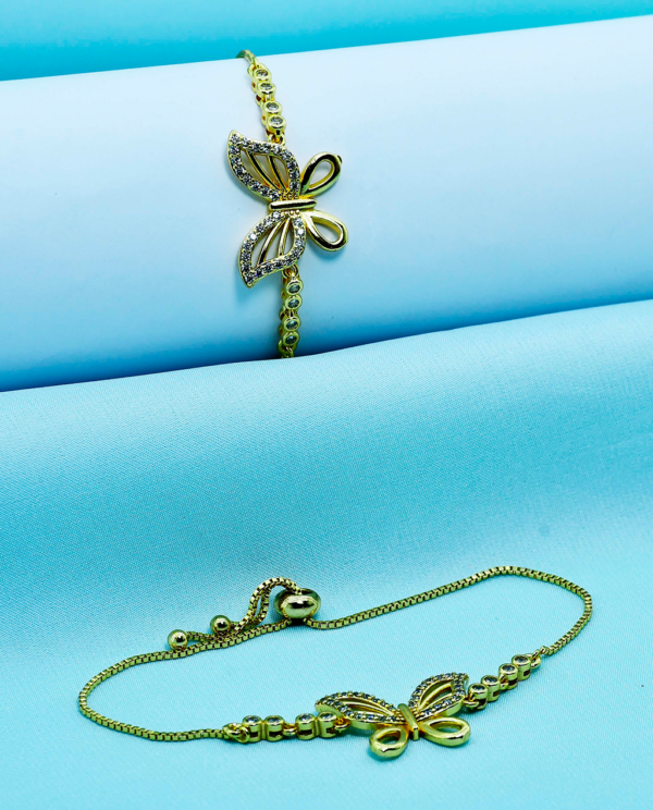 Butterfly Wrist Bracelet-Gold