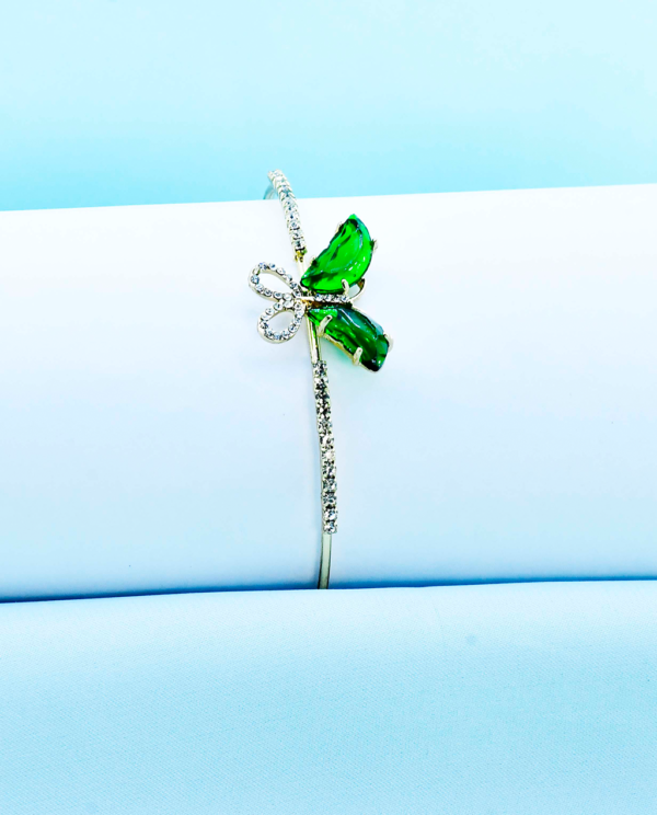 Butterfly Bangle Golden-Green
