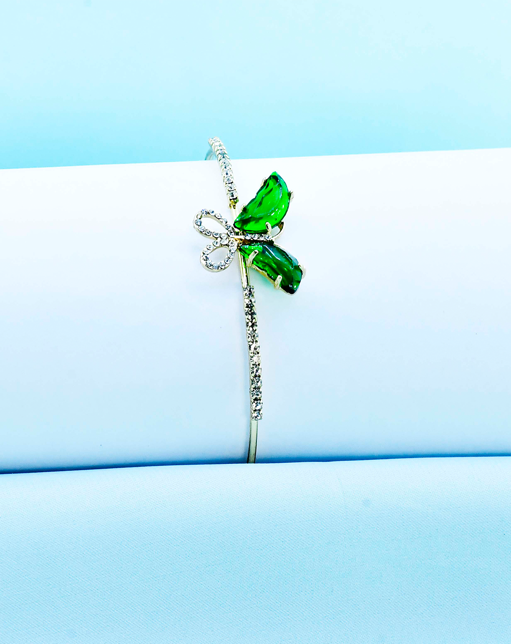 Butterfly Bangle Golden-Green