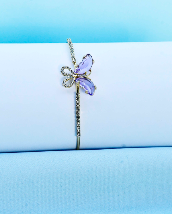 Butterfly Bangle Golden-Purple