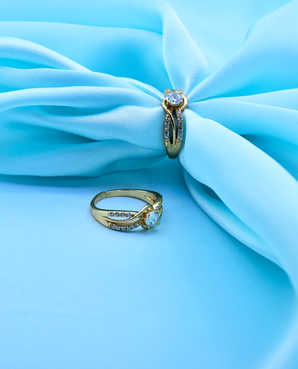 Romantic Filigree Gold Plated Ring