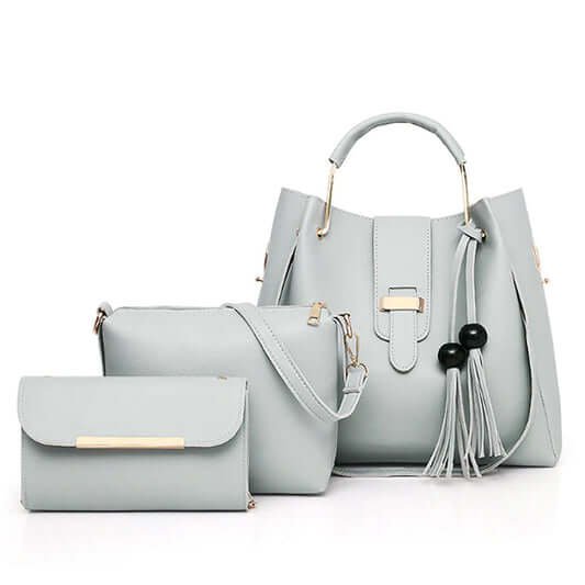 Elora Tote 3PC-Grey
